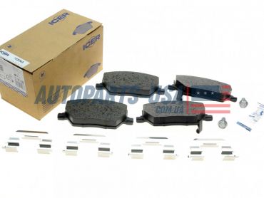 Гальмівні колодки ICER 182243 передні для Fiat 500X, Jeep Renegade, Compass Гальмівні колодки ICER 182243 передні для Fiat 500X, Jeep Renegade, Compass