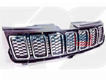 Решітка радіатора grill для Jeep Grand Cherokee WK2 2017-2021 в зборі хром новий аналог